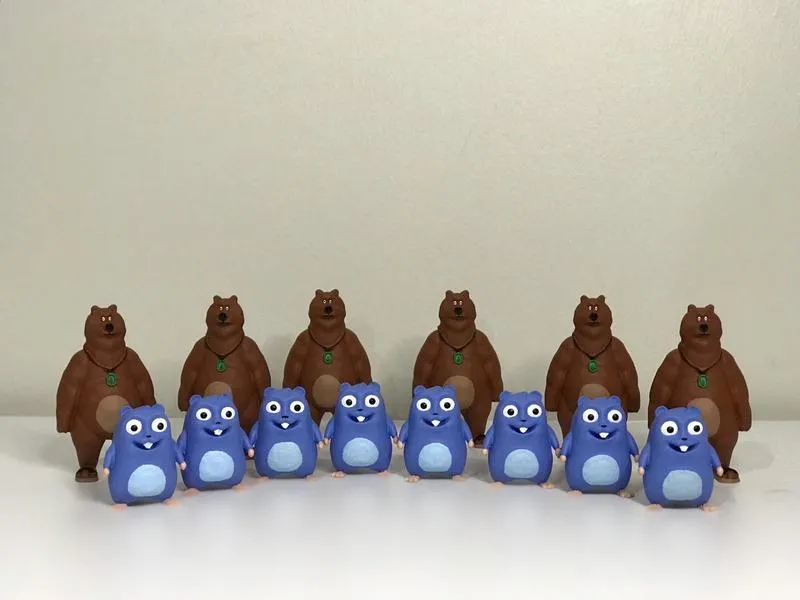 grizzy and the lemmings plush toys