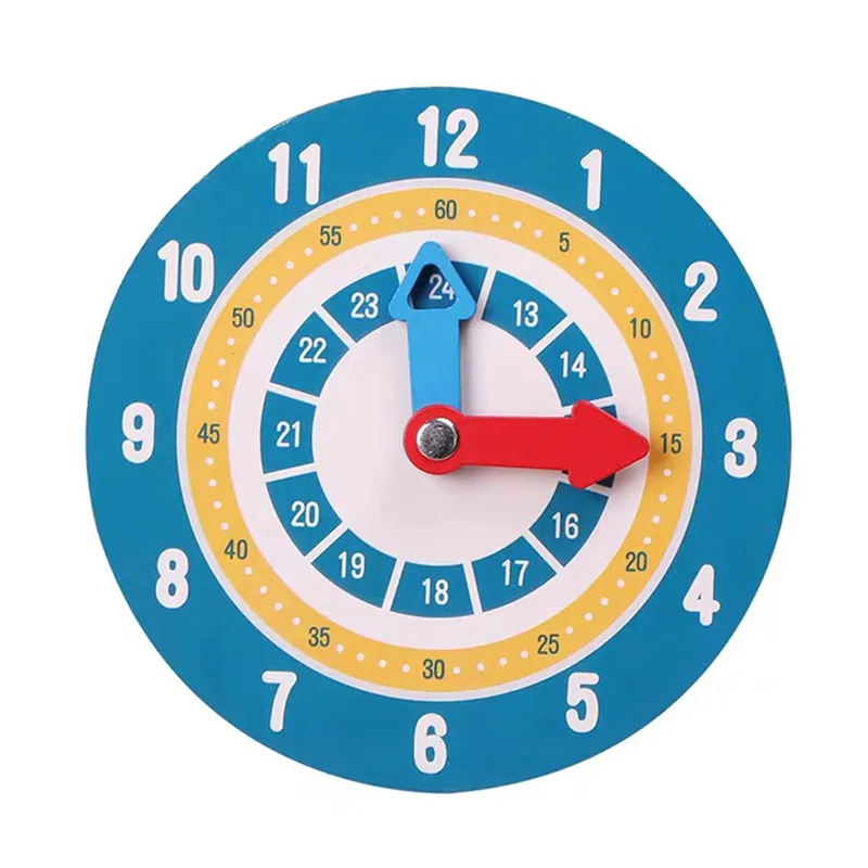 Enfants Montessori horloge en bois temps d'apprentissage aides pédagogiques jouets Eonal pour enfants école primaire conseil intelligent jouet 220628