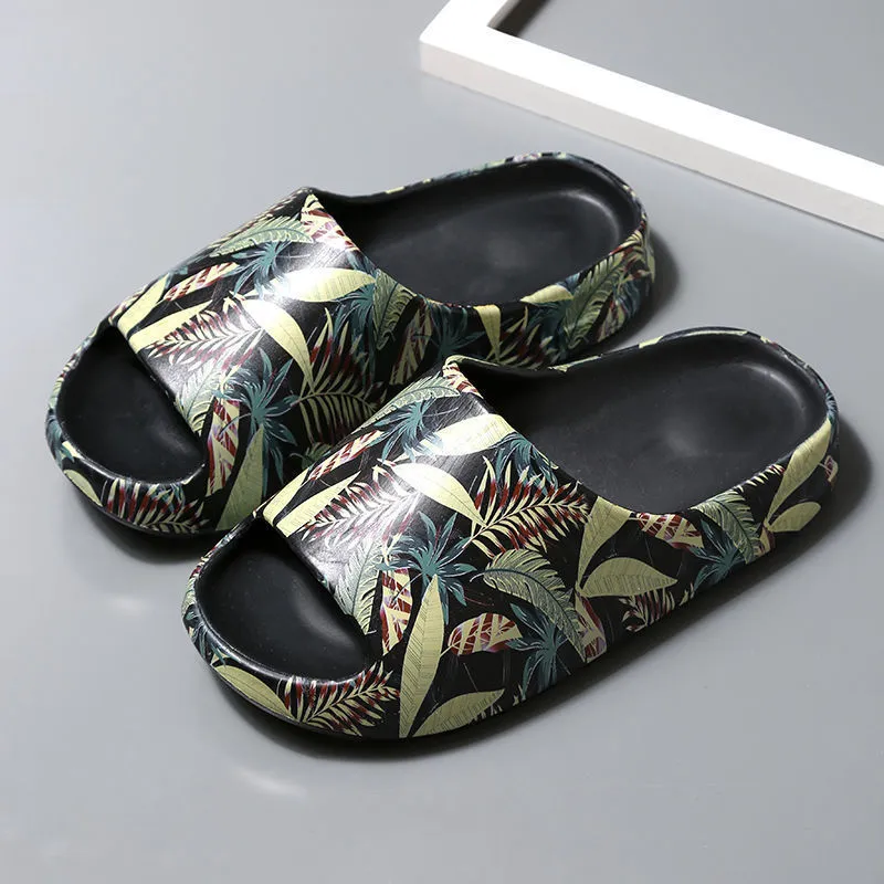 Summer House Cartoon Men Men Slippers Flip Flops Slides Shicay Fashion Platform Platform Shoils Sandals 220611