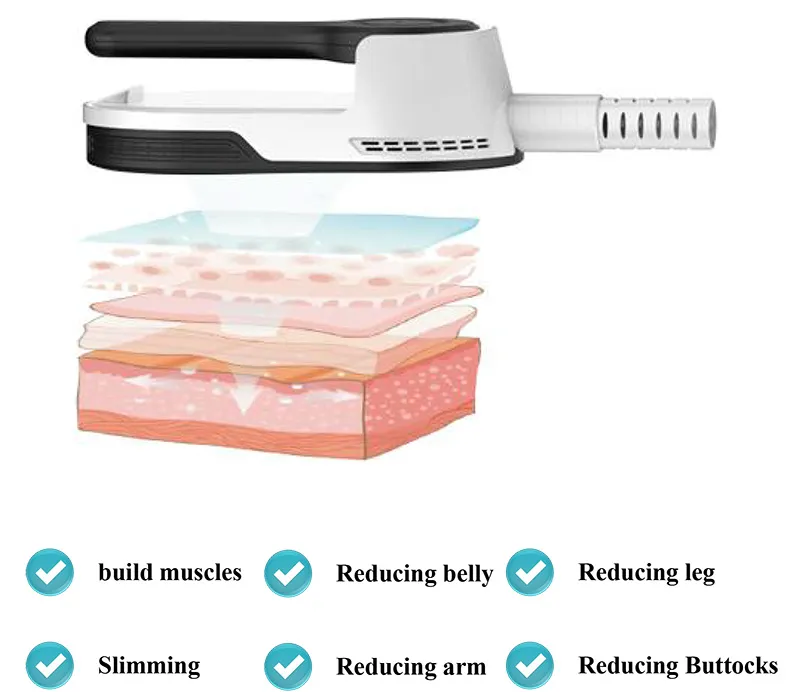 EMS ABS Abdominal Kas Eğitmen Elektromanyetik Vücut Zayıflama Kas Stimülatörü Masaj Makinesi