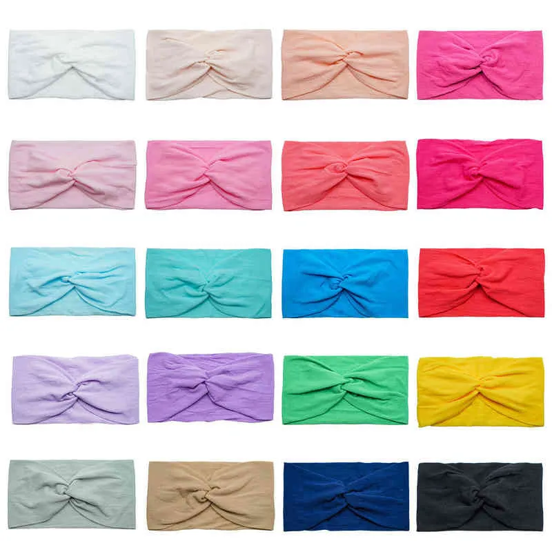 20 stks super zachte nylon hoofdbanden elastische haarbanden voor DIY haaraccessoires voor pasgeboren, peuter en kinderen AA220323