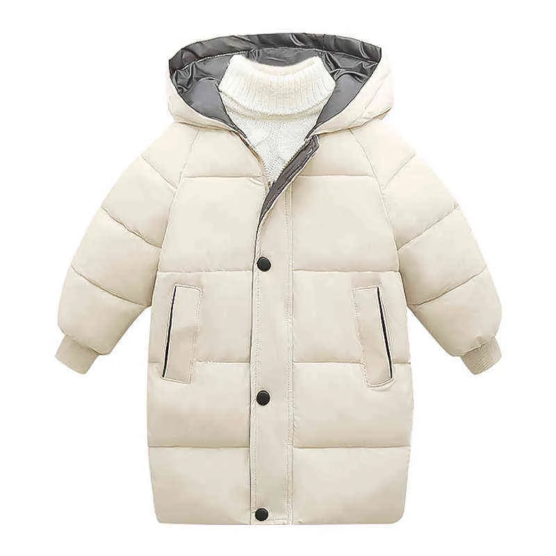 2022NEW Moda Children Jacket Outerwear Boy and Girl Autumn Warm Down Coat Teenager Parka Children Winter Jacket J220718