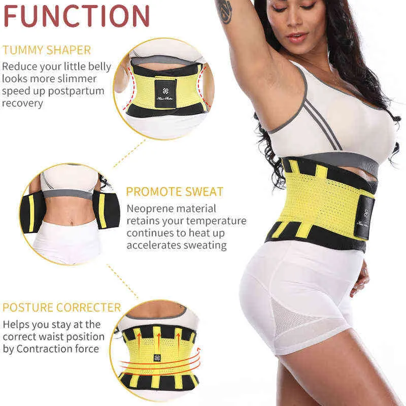 フィットネスベルトXtreme Power Thermo Body Shaper Trainer Trimmer Corset Belt Belt CincherラップワークアウトシェイプウェアSlimming L220802