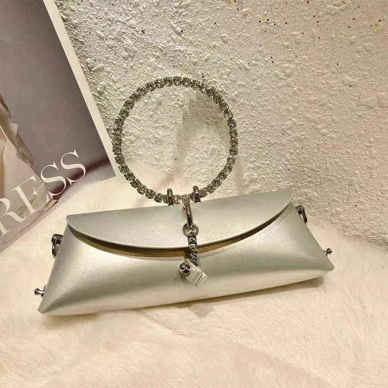 French Niche High Sense Bag Early Spring New Fashion Diamond Ring Handbag Women's Chain Single Shoulder Messenger220614