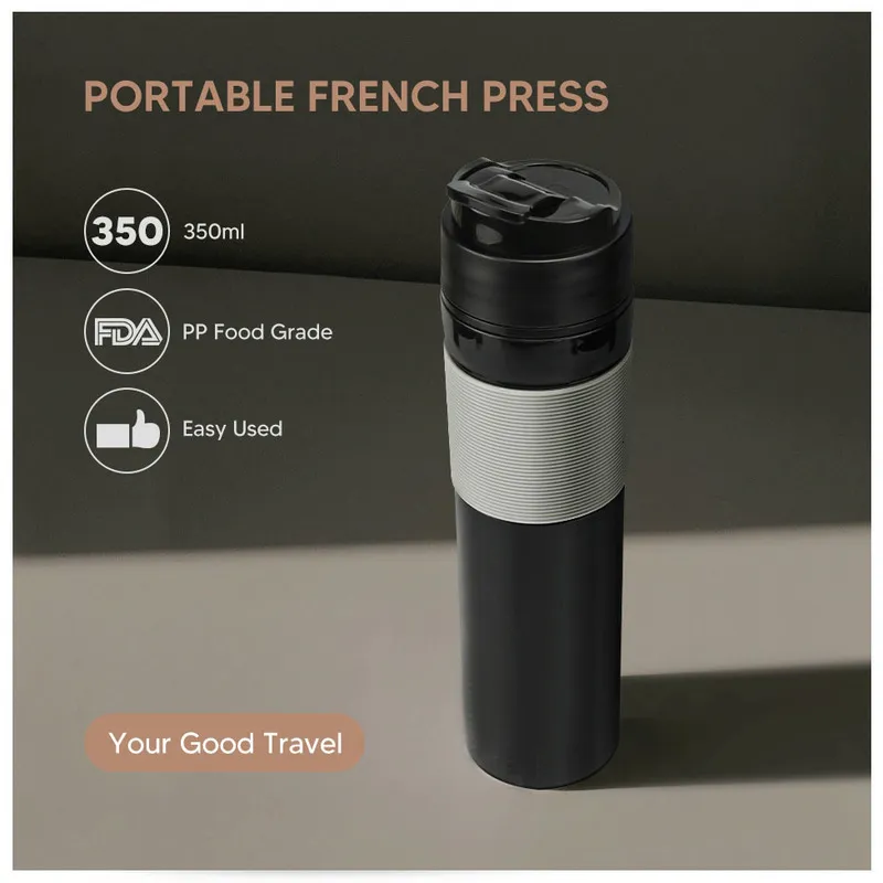 ICafilasoriginal draagbare Franse Press -koffiezetapparaat geïsoleerde reismok premium groep zal beter zijn 220509