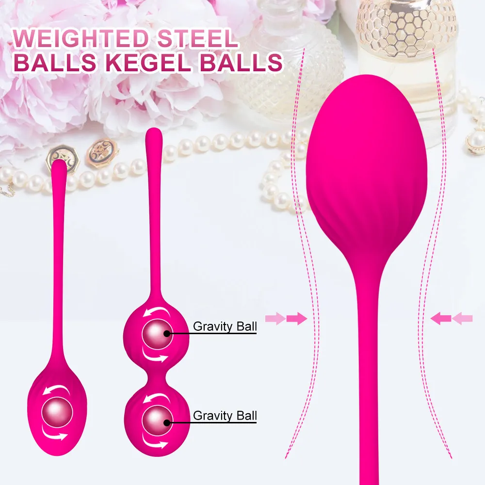 Apriete las bolas vaginales de Kegel Silicona Ben Wa Muscle Trainer Ejercicio Vagina juguetes sexy para mujeres Geisha Femme Producto