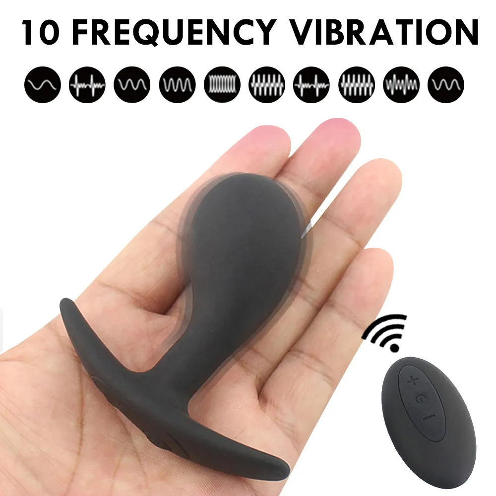 Anal Butt Plug para hombres Masturbador masculino Masaje de próstata Control remoto Juguete erótico sexy para mujeres