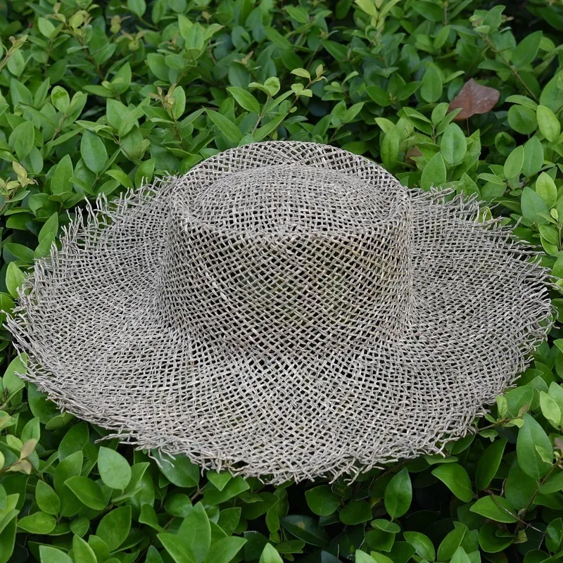 Mode femmes chapeau d'été respirant mer salée Panama Jazz herbe plage casquette de soleil pour vacances voyage Fedora paille RH 2207085953247