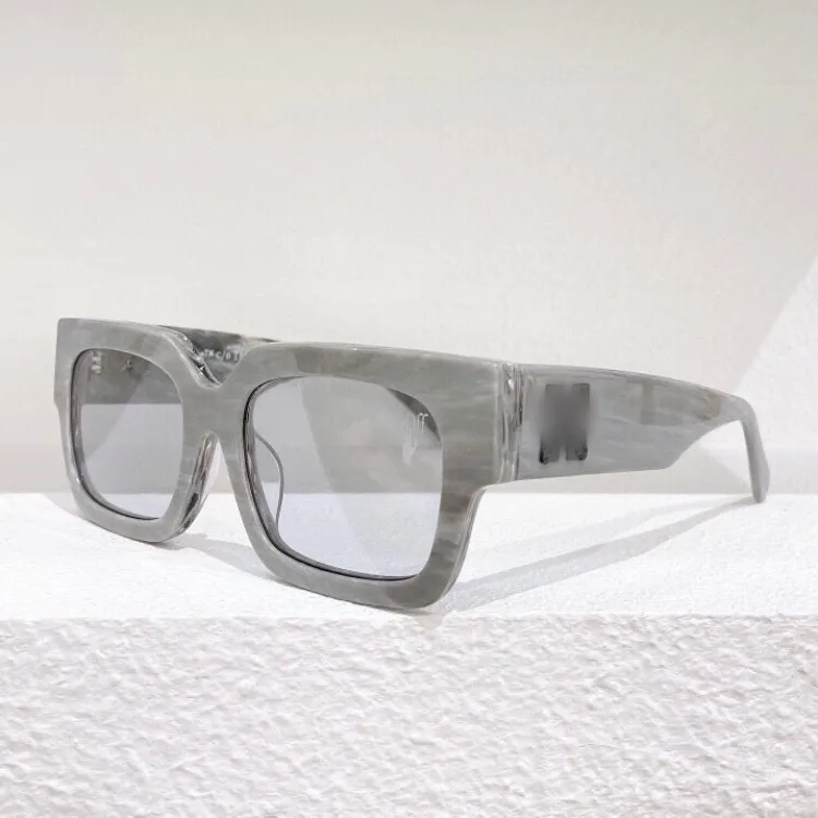 77%할인 TID0E 브랜드 Whiteins 동일한 선글라스 거리 촬영 힙합 디스코 선글라스 OW40014 흑백 선글라스