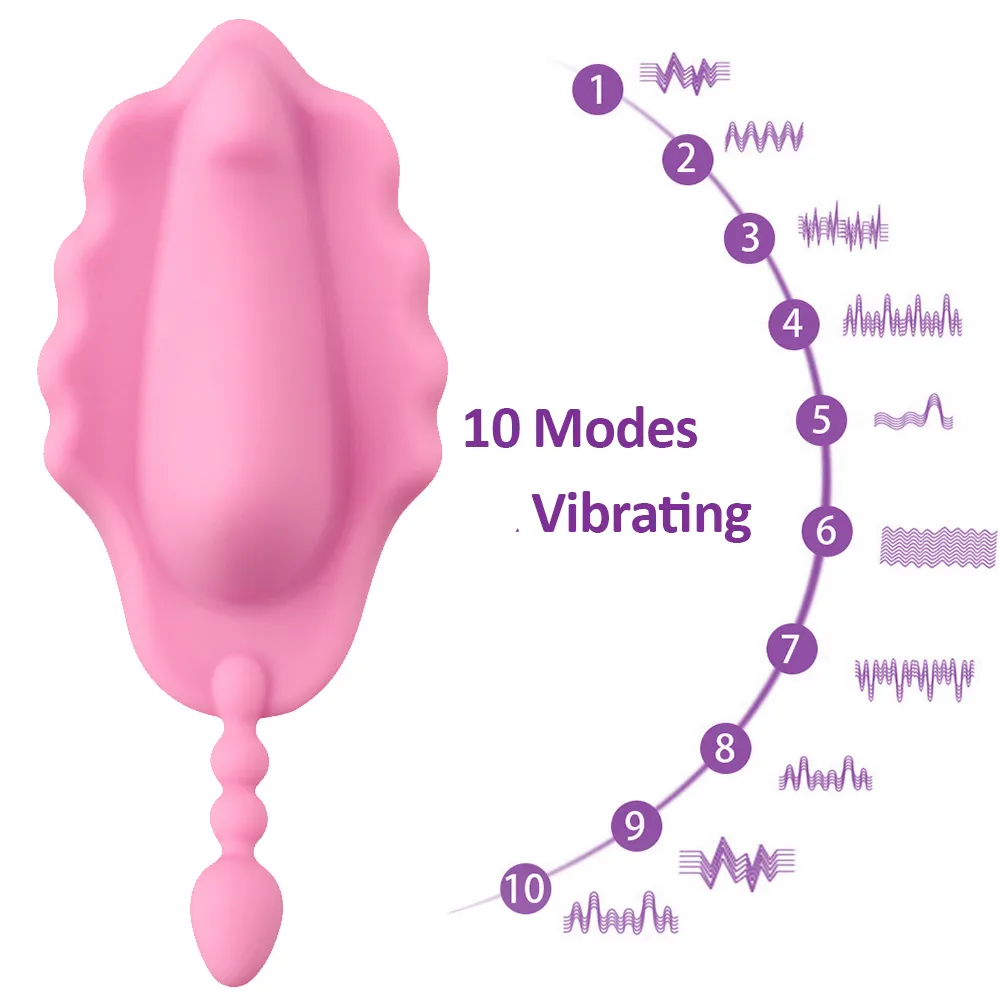 Invisible Wearable Vibrator Bluetooth/Remote Control Anal Clitoral Stimulator Sexy speelgoed voor vrouw draagbare panty 10 modus
