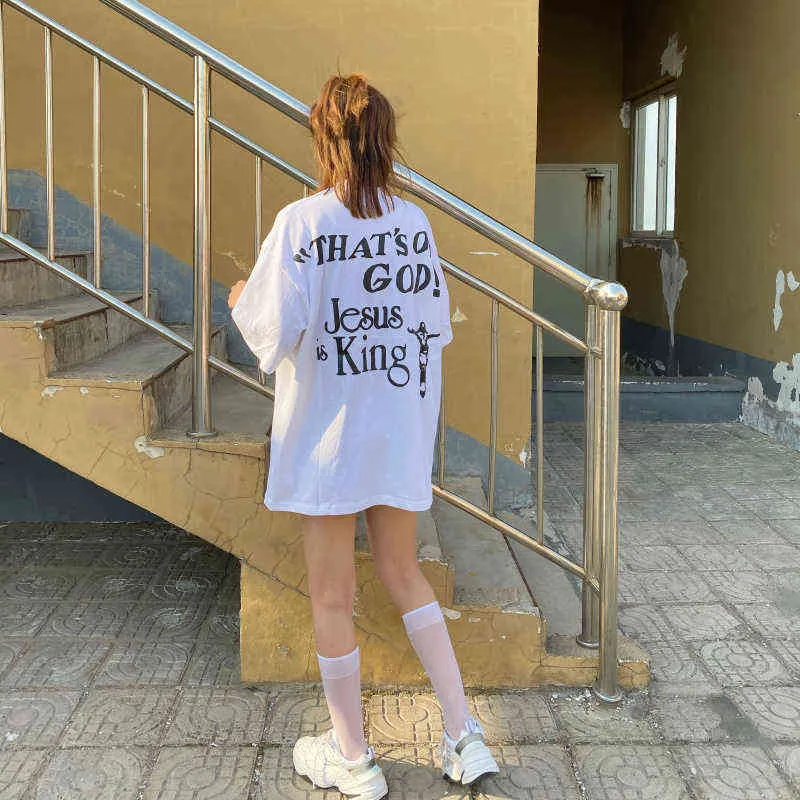 Lemoniada T-shirt 2020 mężczyźni kobiety, że Bóg jezus jest królem Tour t-shirty hip-hopowa koszulka oversize PresentsT220721
