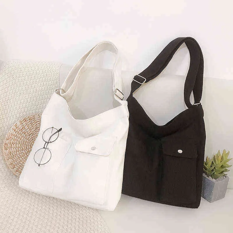 Sac femme 2021 femme fourre-tout toile Simple doux mode messager Bolsas qualité Shopper bandoulière nouveau concepteur sacs à bandoulière