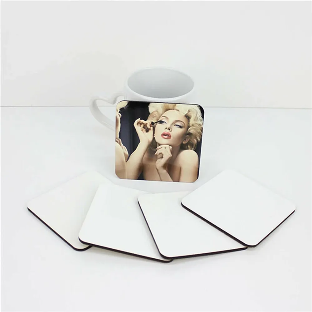 Sublimation Blank Coasters DIY Customized Round Shape Natural Cork Coaster Coffee Tea Insulation Sublimation Cup Pad Slip sxjun1