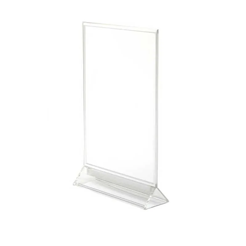 Bureau Poster Frame Plastic A4 Frame Teken Houder Fotolijsten Acryl Menu Houder Stand Tafel Reclame Banner Display Rack