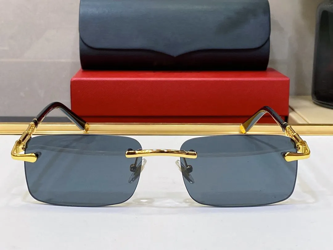 Ramki optyczne Złote Srebrne Metalowe szklanki metalowe okulary prostokąta obiektywu dla mężczyzny unisex designerka eye eye kobiet modne 266U