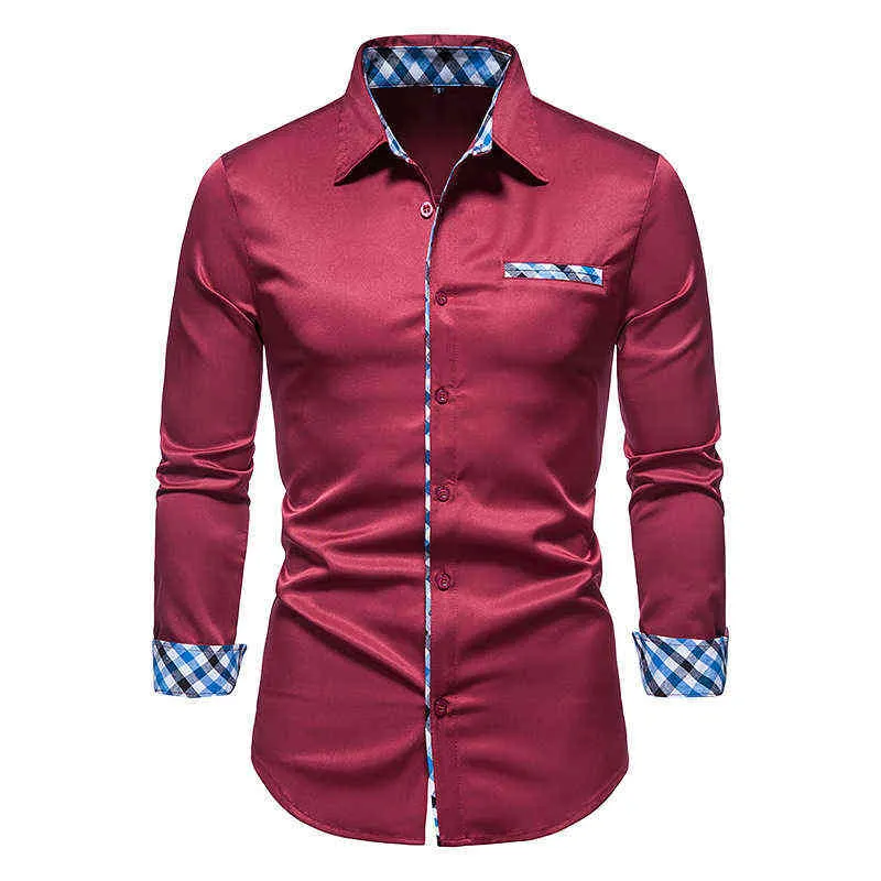 Heren Witte knop Down Shirts Hipster Slim Fit Lange Mouw Shirt Men Business Casual Social Shirt Male Chemise Homme XXL L220704