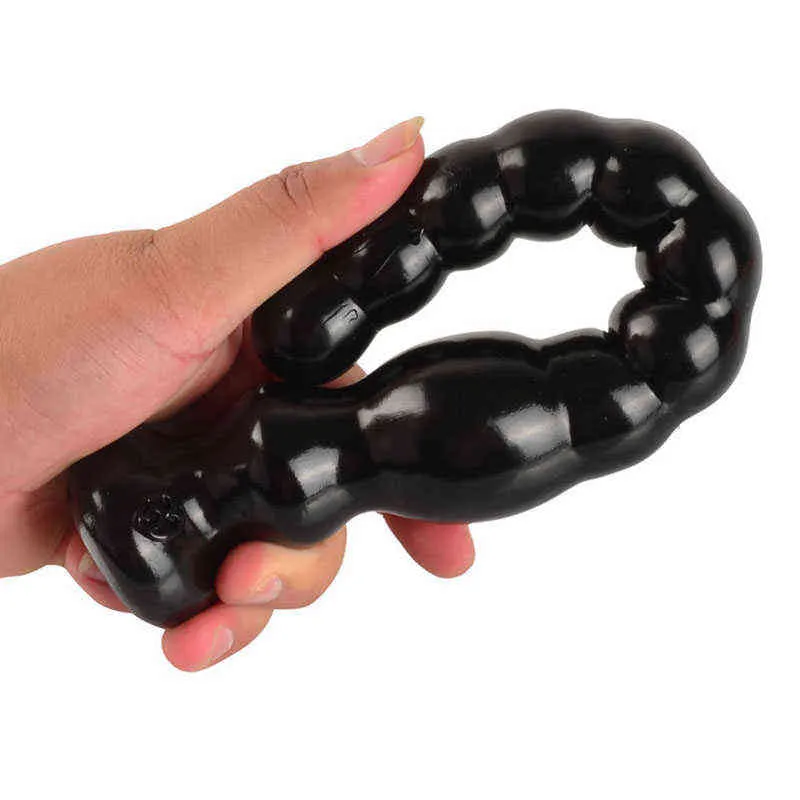 Nxy Anal Toys Silicone Butt Plug Bead Long Tentacle Wand Tunnel Masajeador Tail Trainer Masaje de próstata Colon Erotic Dildo Juguete unisex 220420