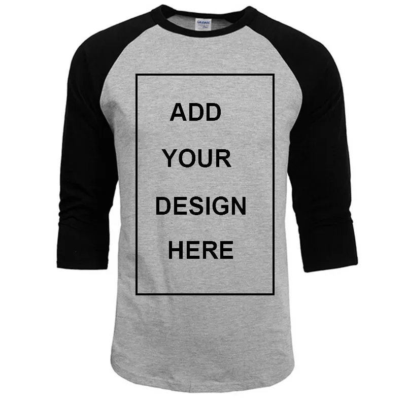 مخصص Tirt Men Design o-neck t-shirt الرجال غير الرسمي بنسبة 100 ٪ من القطن 3/4 Tshirt Raglan Jersey Shirt Man 220619