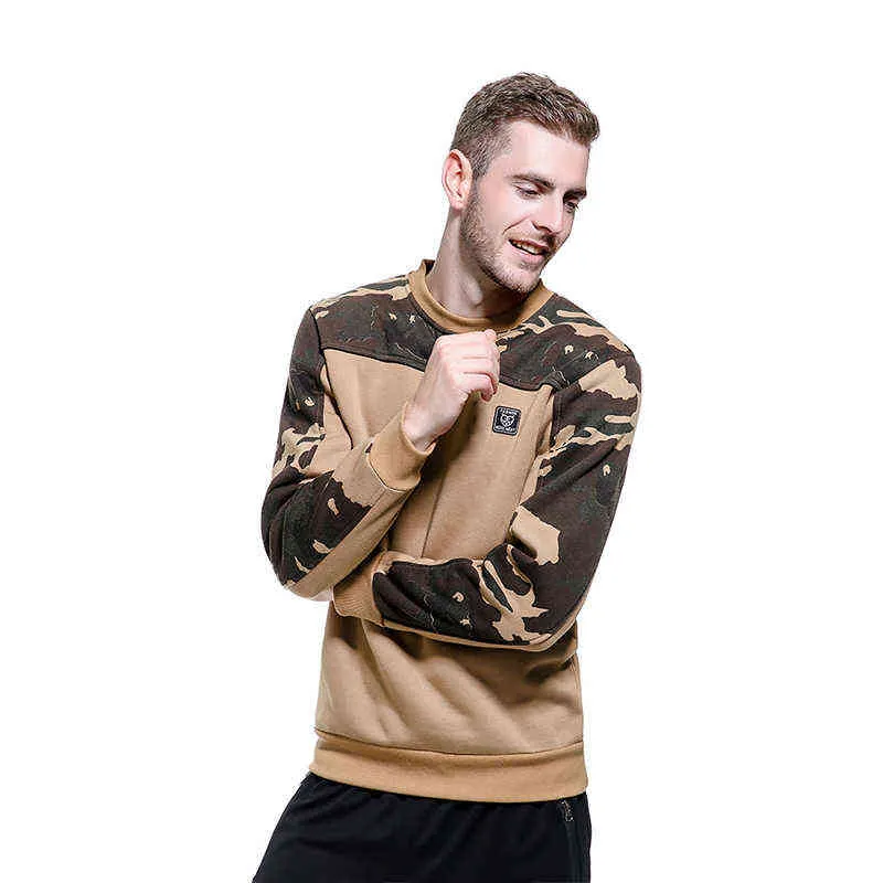 Männer Sweatshirts Patchwork Mode Lose Lange Ärmel Streetwear Männer Pullover Top Oversize Marke Kleidung Männlich Hoody Outrunner Armee L220730