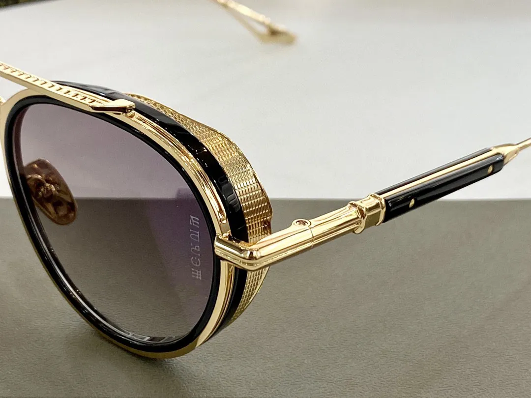 A Dita Epiluxury 4 Top de lunettes de soleil de haute qualité pour hommes Retro Luxury Brand Designer Femmes Sunglasses Fashion Design Bestseller Pilot Eye 289g