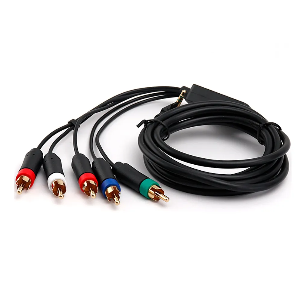 Komponent Audio Video AV-kabel för PSP2000/3000 svart 1,8m