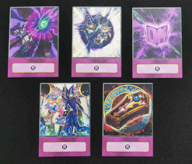 / Set Dark Magician Series Carte de soutien connexe Quick Play Equip Spell Trap Super Magical Prophecy Spellcaster Anime Orica G220311