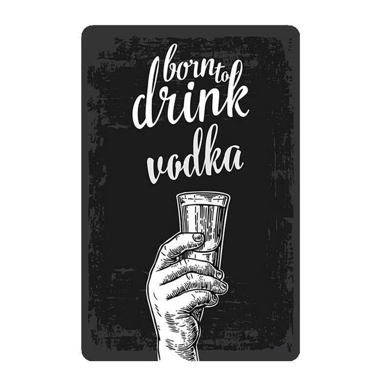 Mojito Martini Vodka Vintage Metal Sign Home Bar Pub Decorative Plates Beer Art Painting Ricard Wall Stickers Decor 3020CM7223547