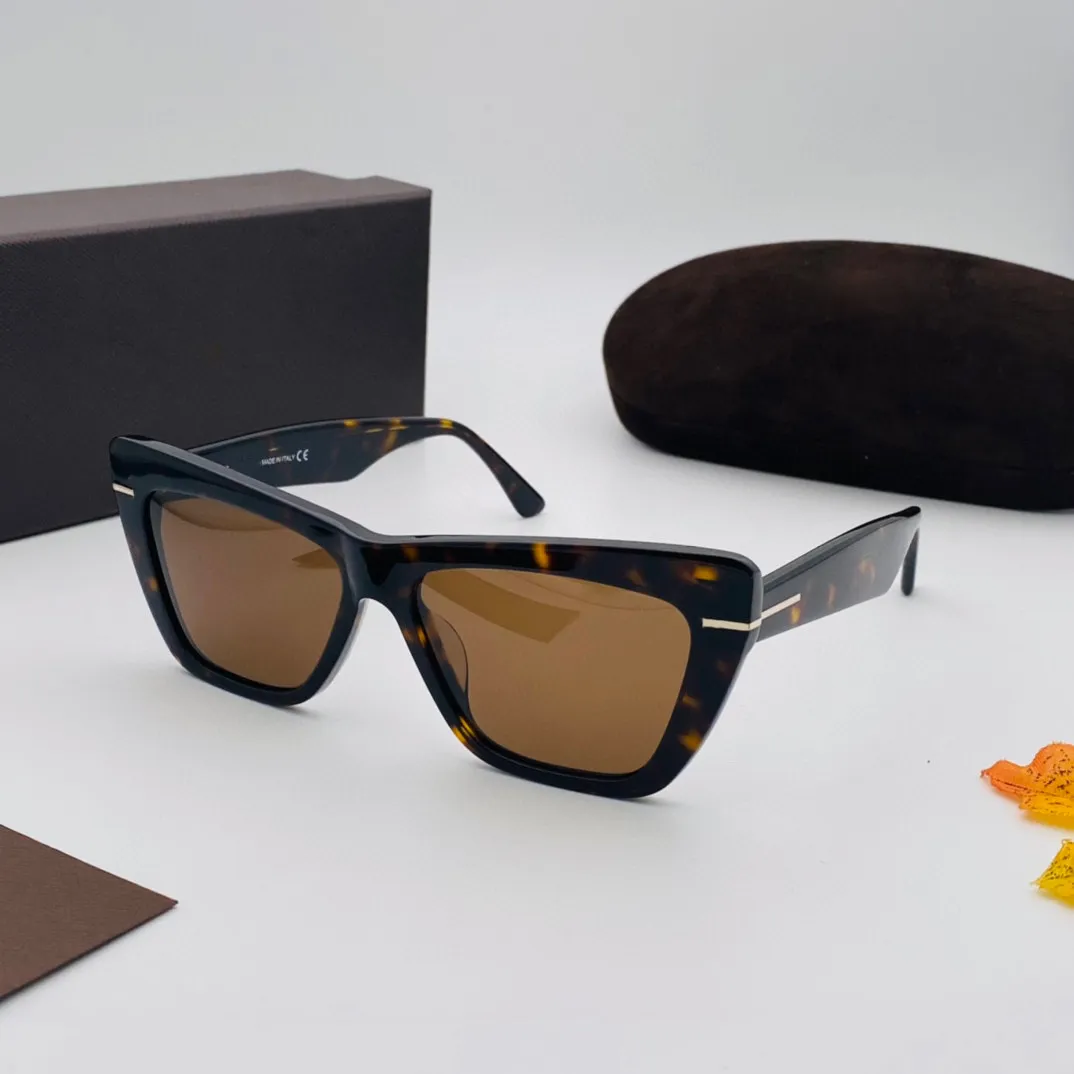 Lunettes de soleil pour femmes pour femmes hommes lunettes de soleil hommes signature 0871 style de mode protège les yeux UV400 lentille de qualité supérieure avec boîte aléatoire314T