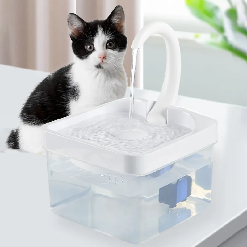 Abreuvoir automatique pour animaux de compagnie Distributeur de fontaine d'eau pour chat Abreuvoir pour chien avec lumière LED pour chiens s 220323