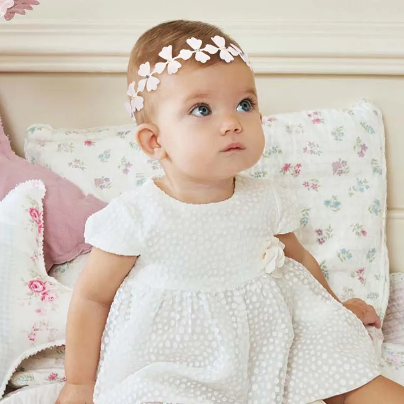 Симпатичная кружевная цветочная новорожденная детская повязка на голову мягкая эластичная нейлоновая девочка повязки повязки для малышей для девочек аксессуары для волос принцесса 0-36 месяцев
