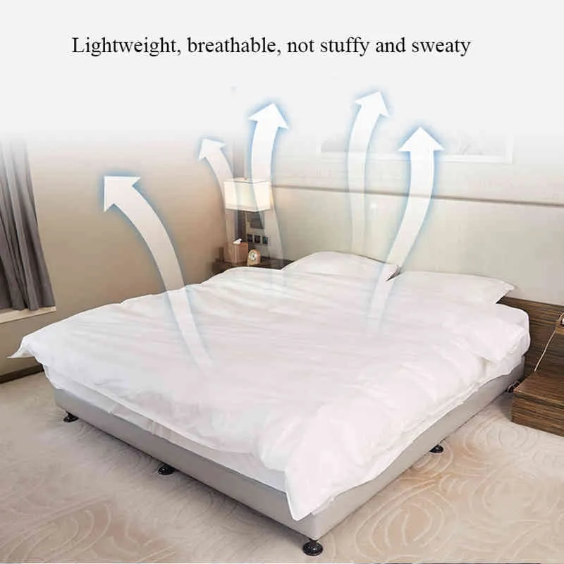 Einweg-Bettwäsche/Bettbezug/Kissenbezug/3/4-teiliges Set tragbarer Reisebettwäsche aus schmutzabweisendem Stoff für Hotels