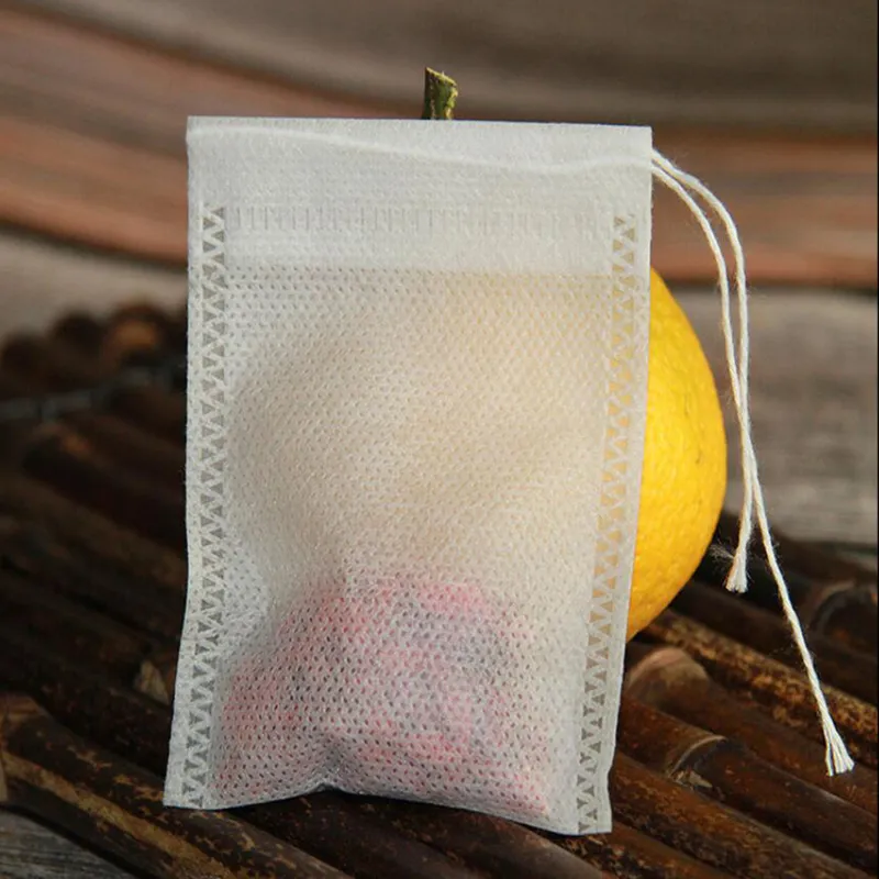 одноразовые пакетики для чая пустые с мешком для заживления в струне для нетканой бумажной бумажной фильтра 220509