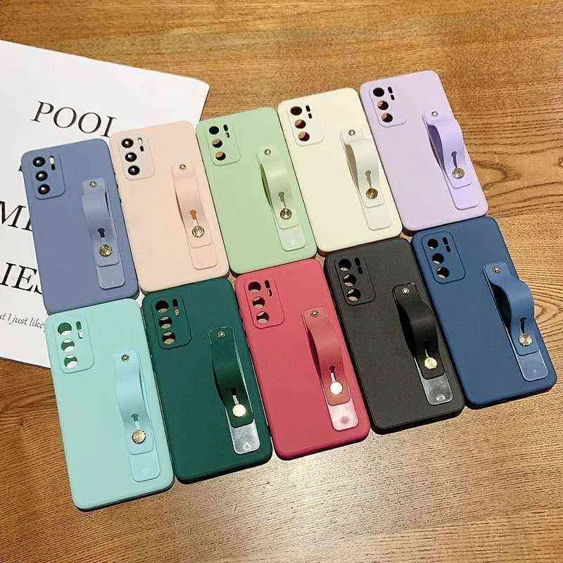 DTLeaf Siliconen Case voor Samsung A51 A52 71 31 32 12 72 10 20 30 A21s S10 S21 S20 FE Plus Ultra Polsband Telefoon Houder Cover T220805