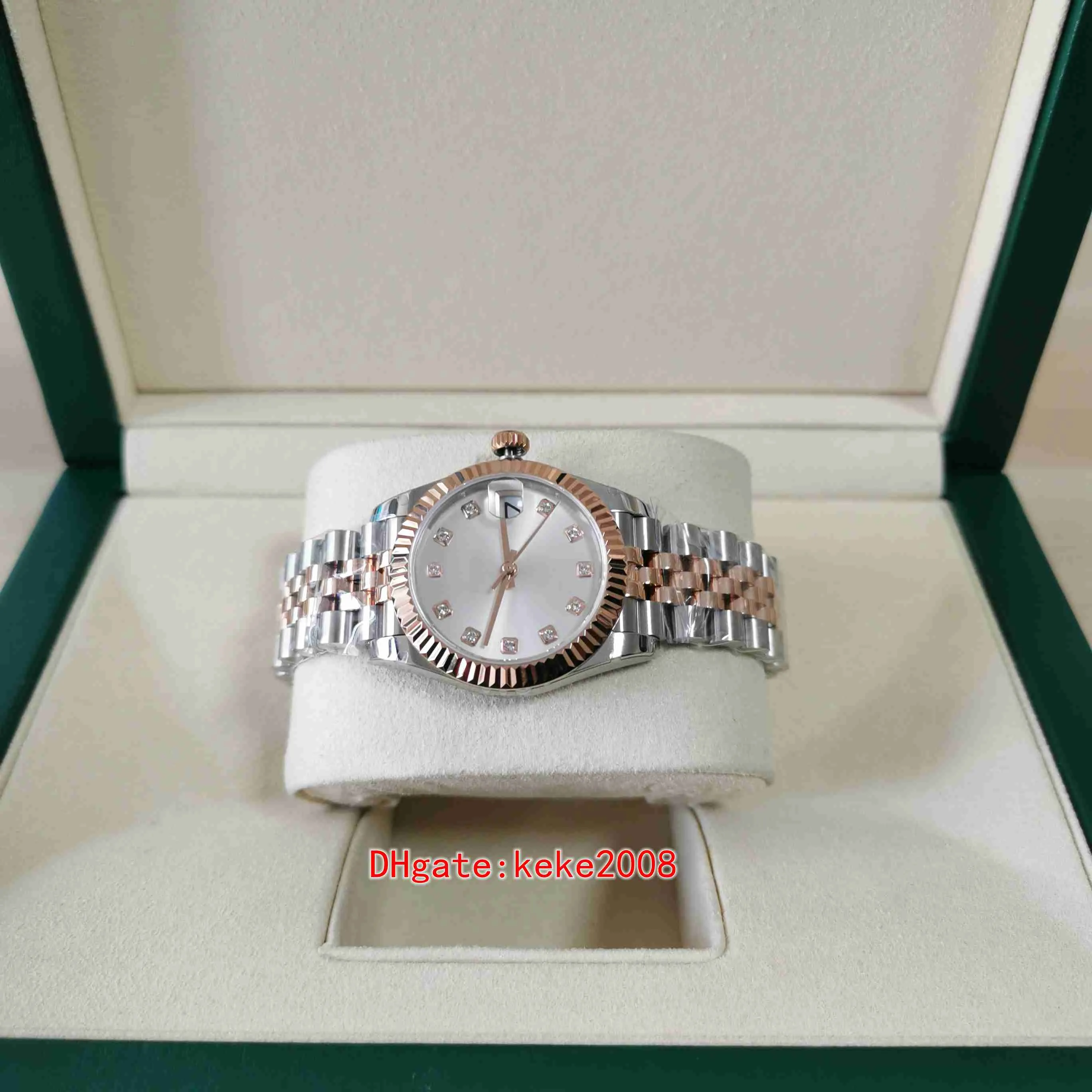 Модные женские наручные часы BPF 278271 31 мм, двухцветный бриллиантовый люминесцентный механизм 2813, механические автоматические женские часы 280o