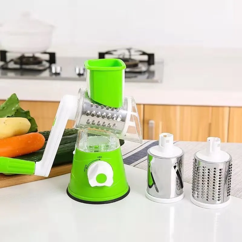 Coupe-légumes manuel Slicer Cuisine Rouleau Gadgets Outil Hachoir à légumes Trancheuse ronde Râpes Pomme de terre Carotte Fromage Shredder 220423