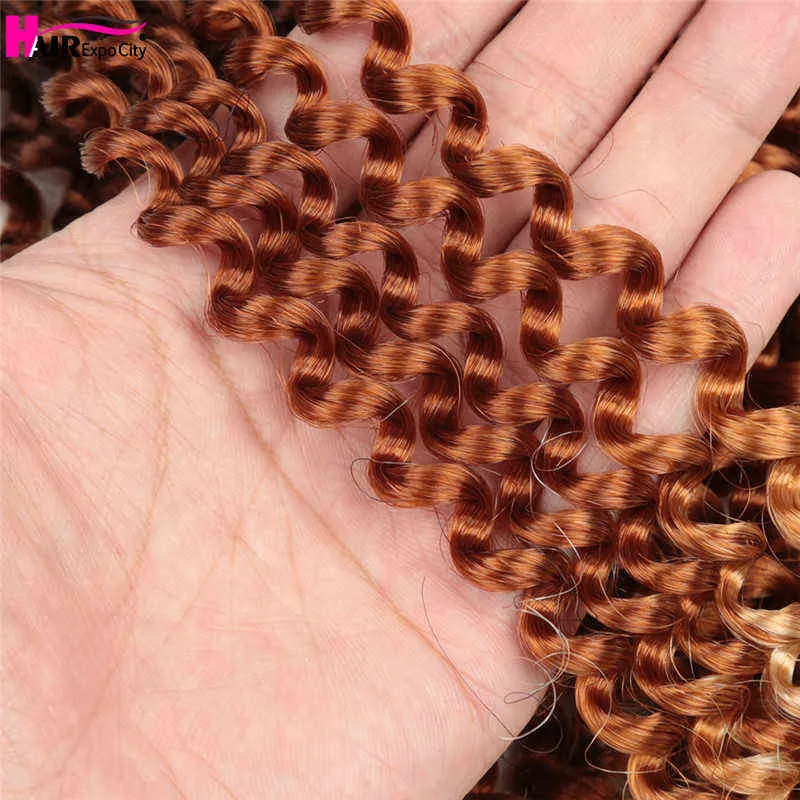 22 pouces pré torsadé Passion Twist Crochet cheveux Ombre bohème synthétique Extensions de tressage pour les femmes noires Expo City 220610
