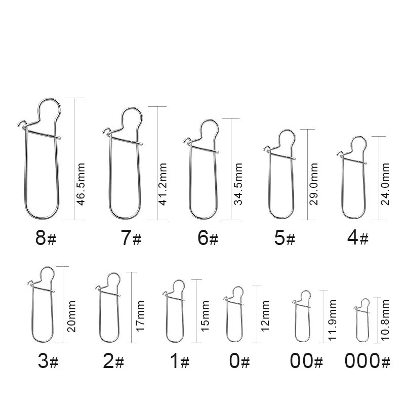 Cالصيد موصل الصيد سريع مقطع قفل SNAP SNOP SLIVER SLIVER SANIFING SNAPS SNAPS FIRCH