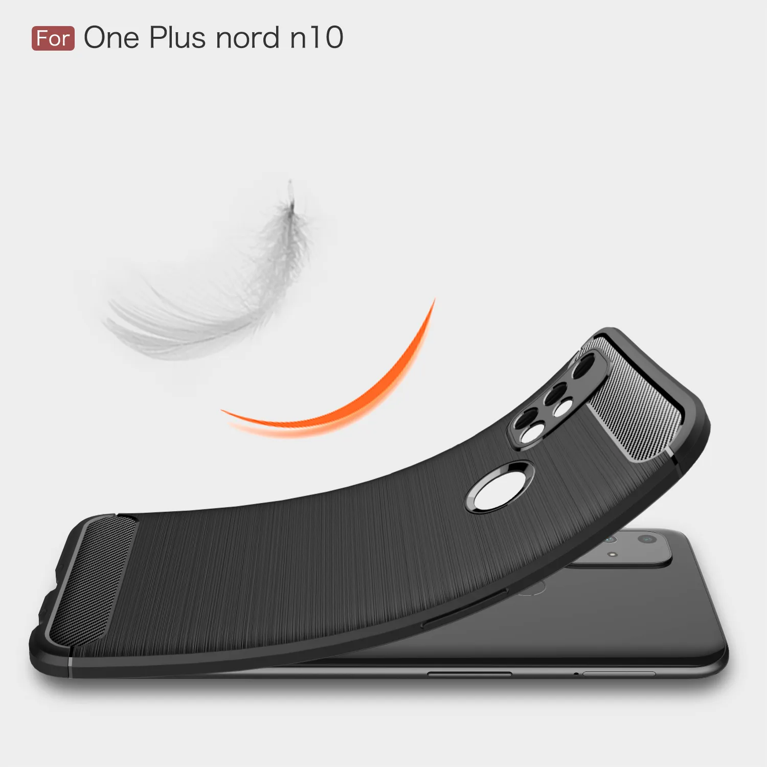 Cases For Oneplus Nord N100 Case Soft TPU Shockproof Bumper Phone Case for One Plus Nord N10 Carbon Fiber Back Cover Coque Fundas