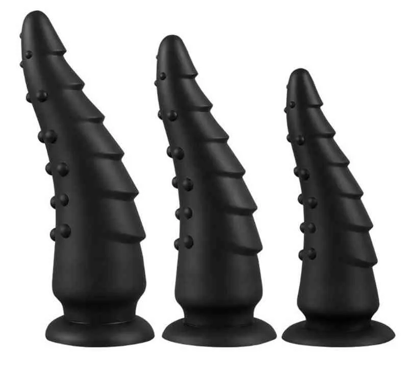 Nxy Anal Toys 2022 Plug Huge 55 85mm Big Silikon Butt Sex für Frauen Männer Adult Shop Bdsm Buttplug Prostata Massage 220505
