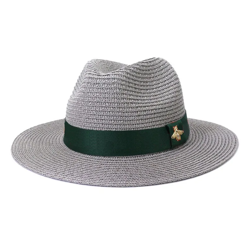 Модные соломенные шляпы, дизайнерская панама для мужчин и женщин, однотонная джазовая кепка, кепки высокого качества, рыбацкая шляпа3042