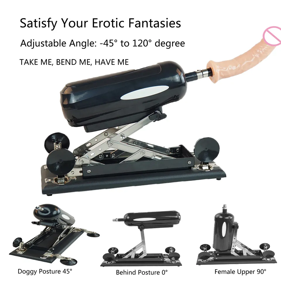 FREDORCH Ametralladora sexy con 8 accesorios 3XLR diferentes Amor automático para mujeres y hombres Productos para adultos Tienda de juguetes