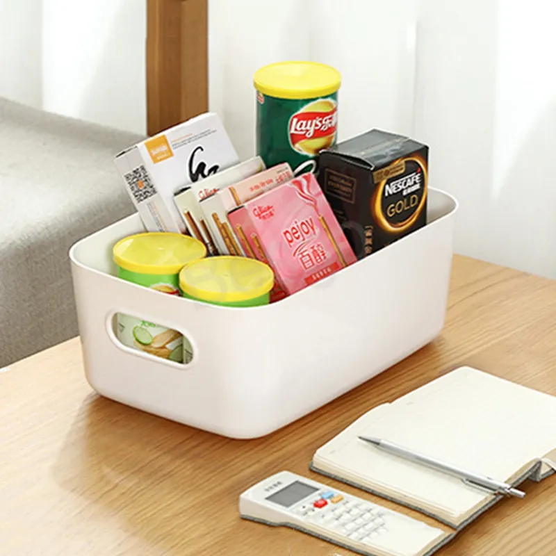 Desktop Cosmetic Storage Box Home Snack Sundries Scatole ordinate in plastica Asciugamani da bagno Ciotola da cucina Forniture la conservazione delle uova BH6304 WLY