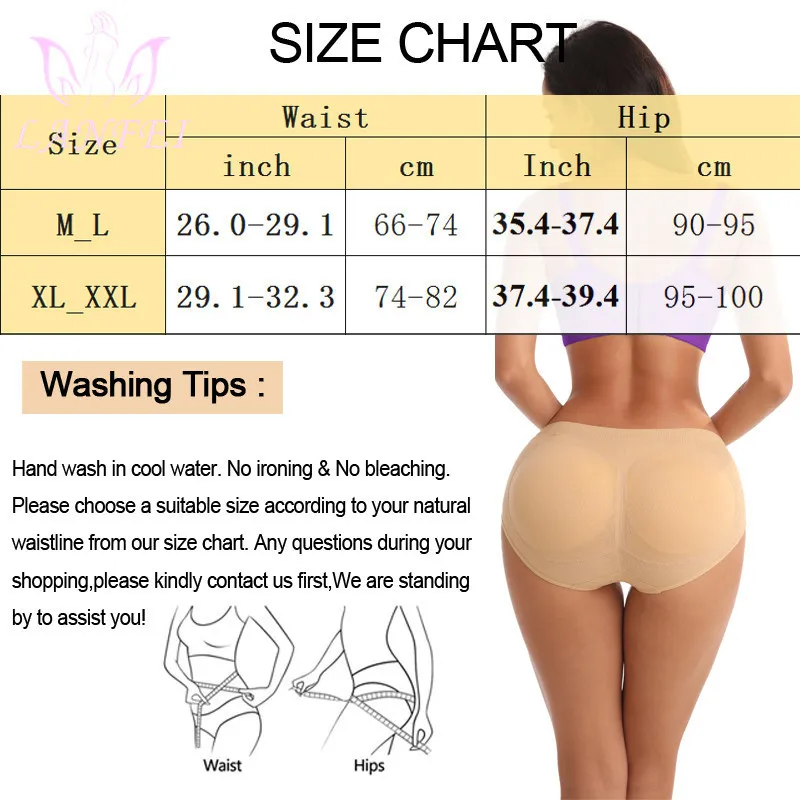 LANFEI Butt Lifter Pant Femmes Sans Couture Shaper Shapewear Hip Enhancer Booty Pads Push Up Faux Ass Sous-Vêtements Mesh Fesses Culotte 220702