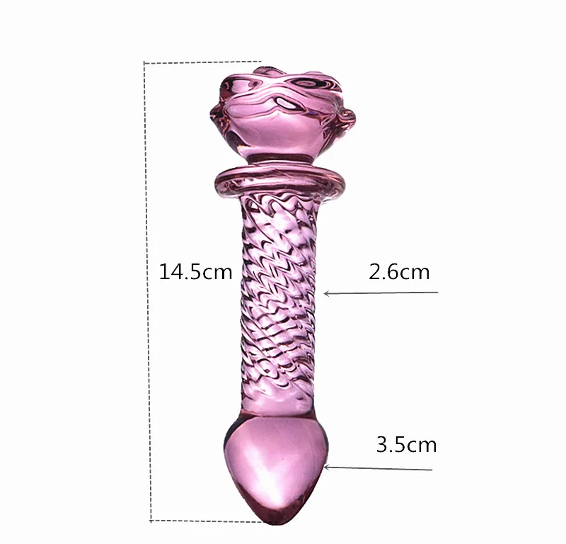 neueste 3 Stil rote Rose Dilatador Analdildo Perlen Butt Plug Glas Sexyo Spielzeug Buttplug sexy für Männer Toy2665068