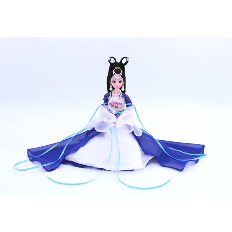 30 cm 1/6 bambola BJD costume antico cinese Dressup Dress Girl fai da te make up giocattolo con accessori ragazze regalo 220505