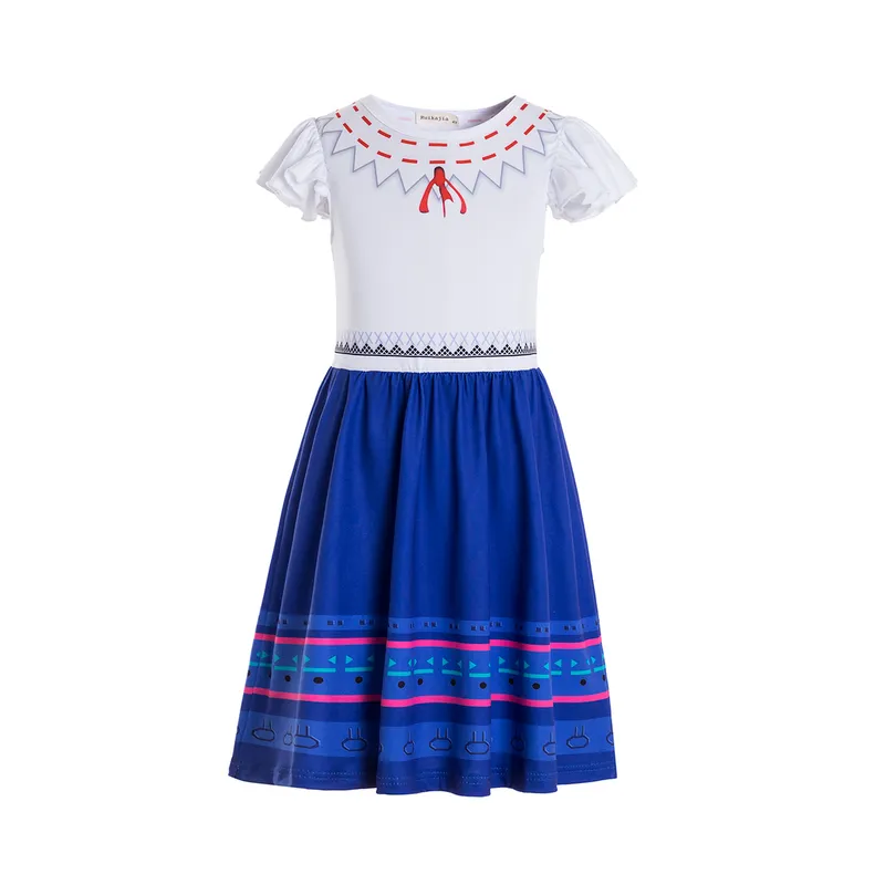 Luisa elbise çocuk boyutları encanto kostüm tatil kıyafeti cosplay cadılar bayramı giysileri mirabel kostüm 220427