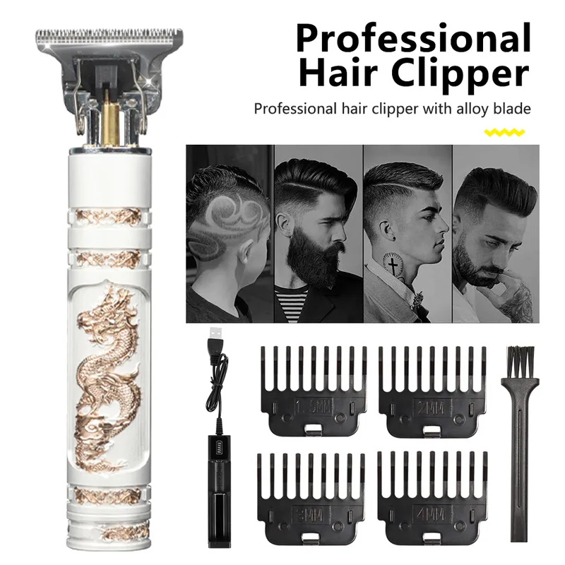 Clipper rasoir électrique tondeuse pour hommes ensemble de 3 pièces tondeuses à cheveux professionnelles chargeur USBClipper rasoir électrique 2207079260353