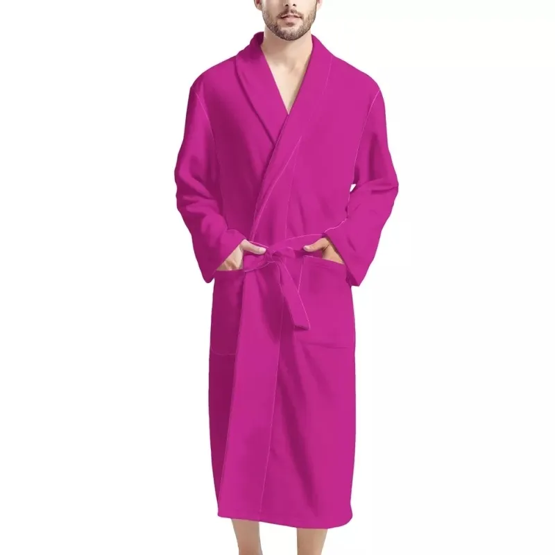 Aangepaste draagbare deken Bathrobe Ontwerpnaam Men Men Winter Katoen Girl Girl Night Jurk Thermal Pyjama's Lange Mouw Dropship 220616