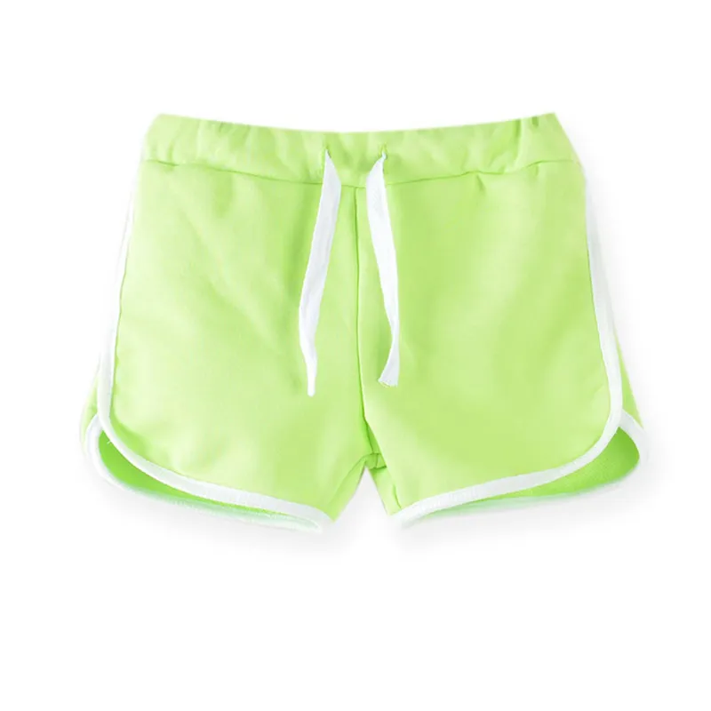 Pantalones cortos deportivos de verano para niños y niñas de 313 años, pantalones cortos informales de Color caramelo para niños Unisex, pantalones inferiores 220615