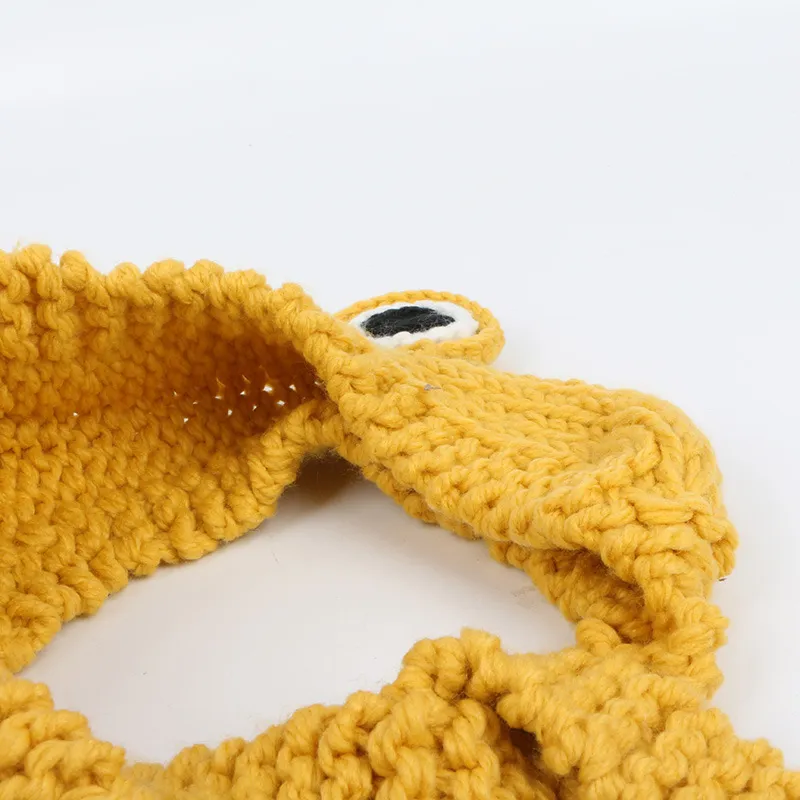 Mode d'automne grenouille coïft solide hiphop mignon tricot chapeau cape dames filles filles hiver chauds 220623